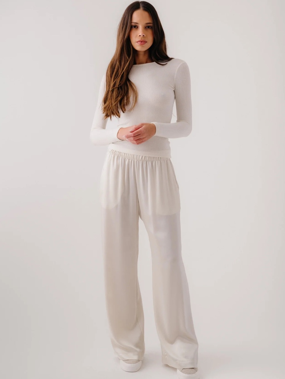 Sablyn Brynn Silk Pants, Small petite